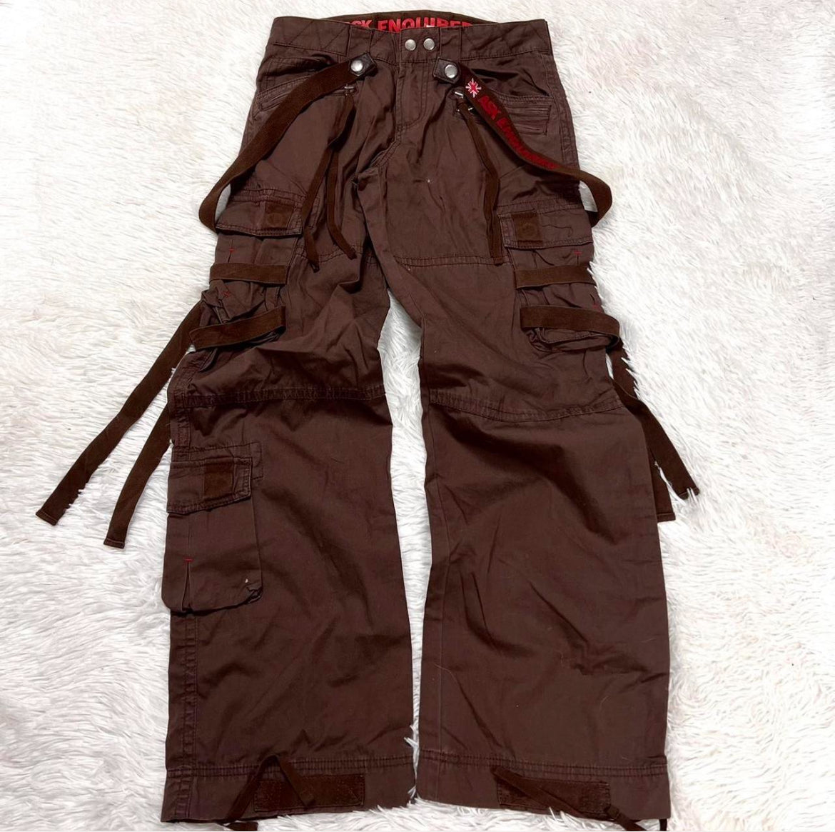 Japanese Brand Bondage Suspender Cargo Pants