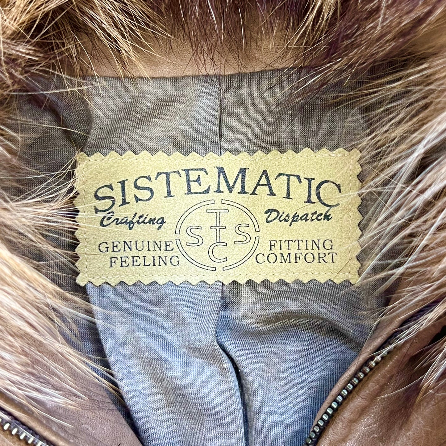 Sistematic Leather & Fur Military Jacket