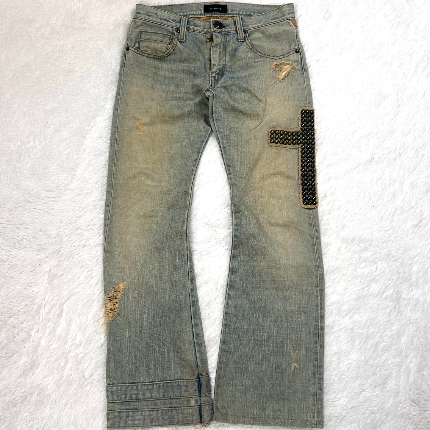 Led Rechwe “Dallas” Studded Cross Jeans
