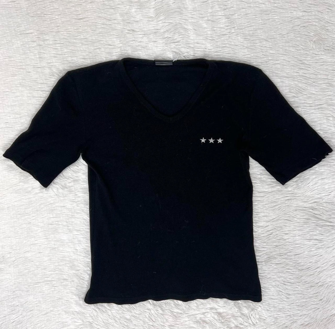 Japanese Brand Waffle Knit Poem Shirt