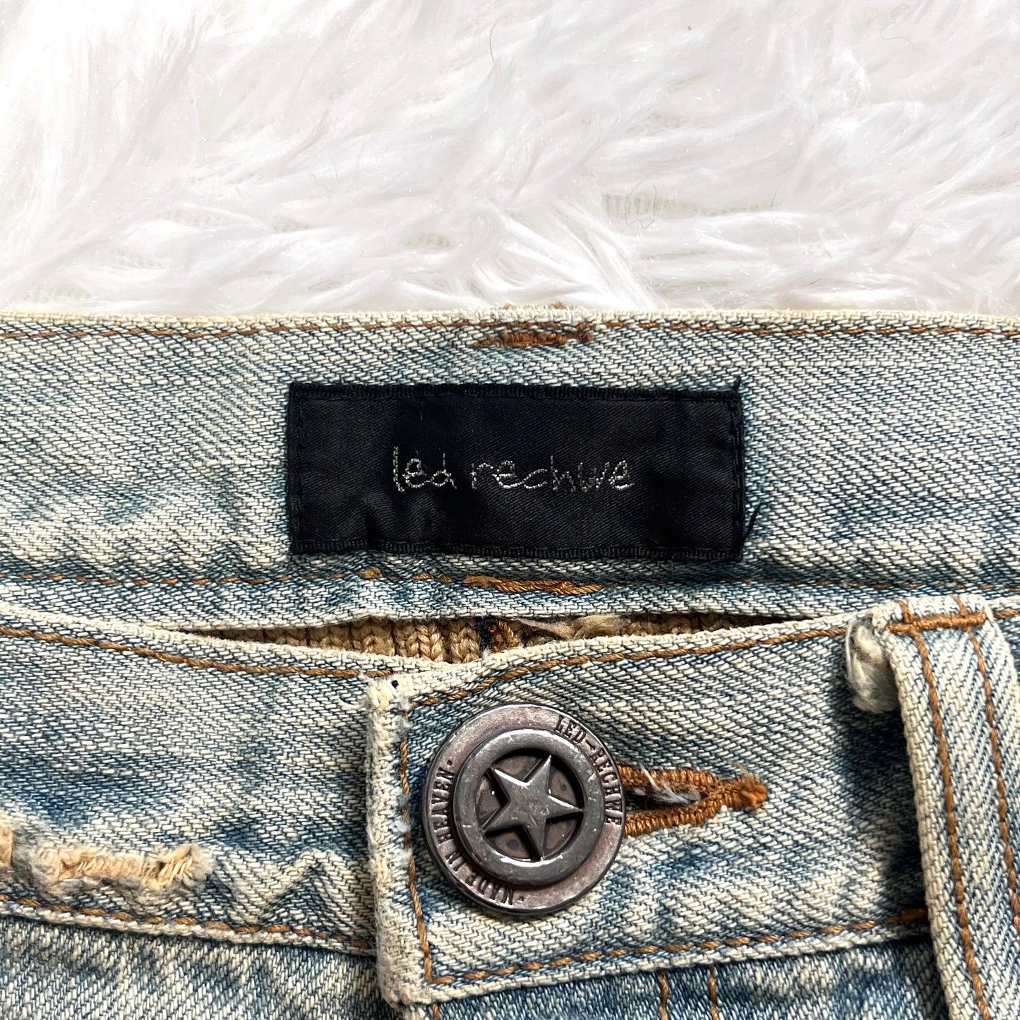 Led Rechwe “Dallas” Studded Cross Jeans
