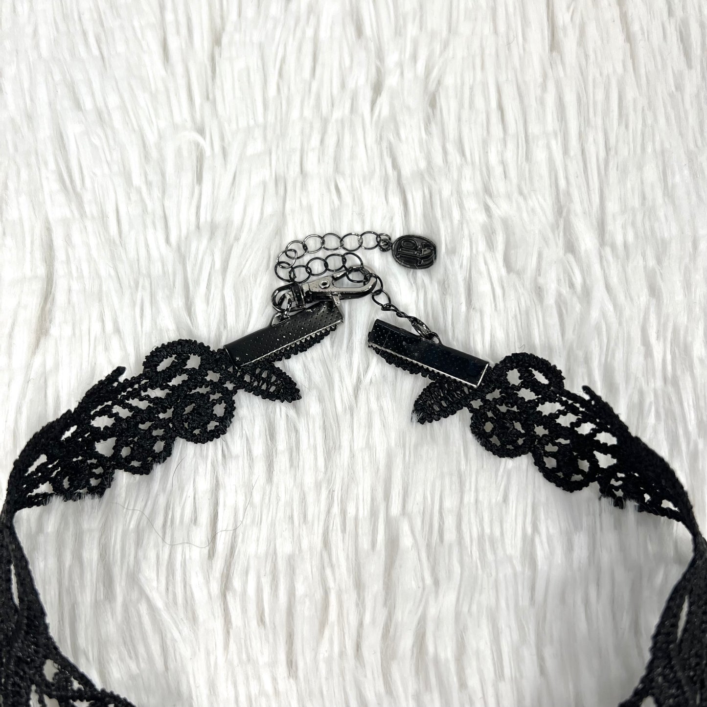 Jean Paul Gaultier 90’s 1/1 Staff Sample Crucifix Lace Necklace