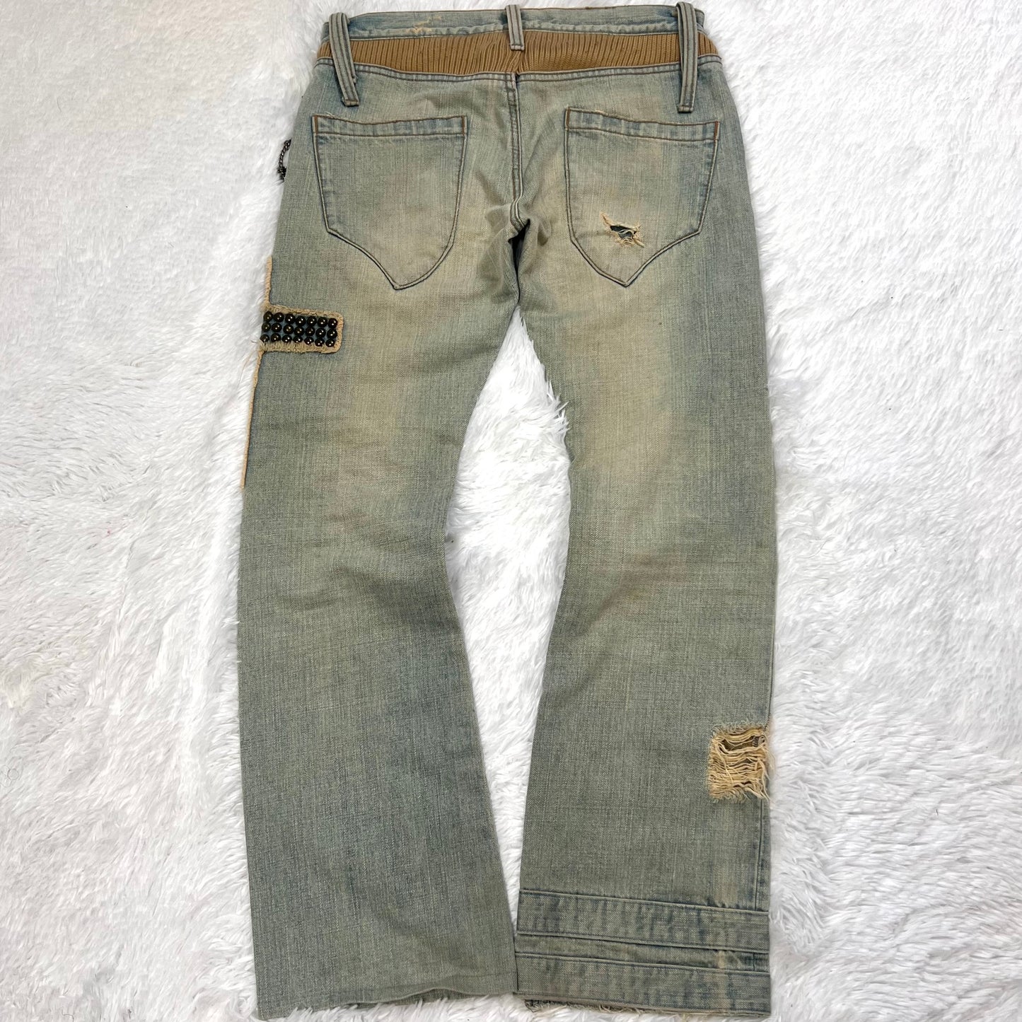 Led Rechwe “Dallas” Studded Cross Jeans